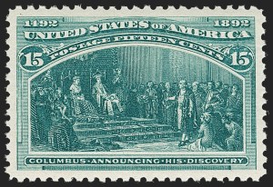 Sale 1212, Lot 41, 1893 Columbian Issue