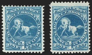 Sale 1212, Lot 464, Private Die Medicine Stamps: A thru C