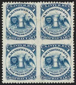 Sale 1212, Lot 527, Private Die Medicine Stamps: M thru R