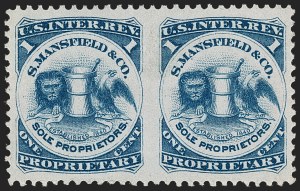 Sale 1212, Lot 528, Private Die Medicine Stamps: M thru R