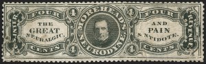 Sale 1212, Lot 537, Private Die Medicine Stamps: M thru R