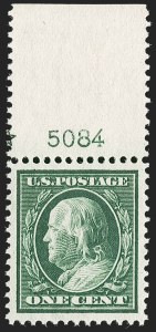 Sale 1212, Lot 78, 1908-10 Washington-Franklin Issues, 1909 Commemoratives