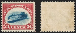 Sale 1217, Lot 1229, The 1918 24c Inverted Jenny, Position 95