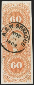 Sale 1217, Lot 1386, Revenues - First Issue