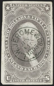 Sale 1217, Lot 1396, Revenues - First Issue