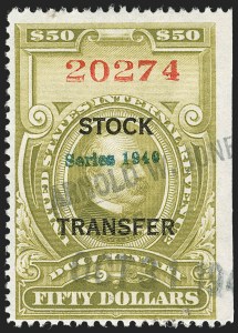 Sale 1217, Lot 1460, Revenues - Proprietary, Stock Transfer