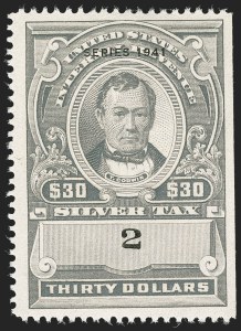 Sale 1217, Lot 1476, Revenues - Silver Tax, Revenue Stamped Paper, Revenue Group Lots