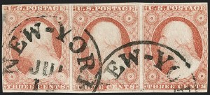 Sale 1217, Lot 520, 3c 1851-57 Issues - Imprint Positions