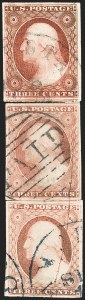 Sale 1217, Lot 523, 3c 1851-57 Issues - Imprint Positions