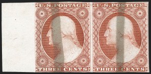 Sale 1217, Lot 525, 3c 1851-57 Issues - Perforation Essays and Trials