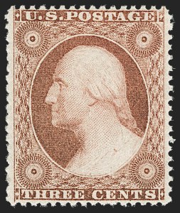 Sale 1217, Lot 535, 3c 1851-57 Issues - Perforated Issue