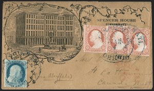 Sale 1217, Lot 558, 3c 1851-57 Issues - Illustrated, Advertising and Campaign Covers