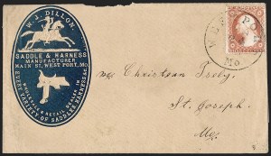 Sale 1217, Lot 561, 3c 1851-57 Issues - Illustrated, Advertising and Campaign Covers