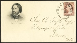 Sale 1217, Lot 569, 3c 1851-57 Issues - Illustrated, Advertising and Campaign Covers