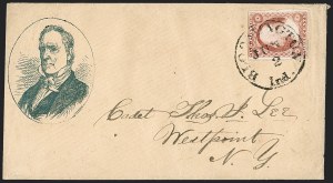 Sale 1217, Lot 571, 3c 1851-57 Issues - Illustrated, Advertising and Campaign Covers