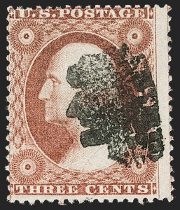 Sale 1217, Lot 589, 3c 1851-57 Issues - Unusual Postal Markings and Cancels