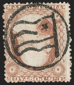 Sale 1217, Lot 590, 3c 1851-57 Issues - Unusual Postal Markings and Cancels