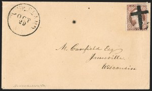 Sale 1217, Lot 591, 3c 1851-57 Issues - Unusual Postal Markings and Cancels