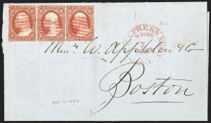 Sale 1217, Lot 594, 3c 1851-57 Issues - Railroads and Waterways