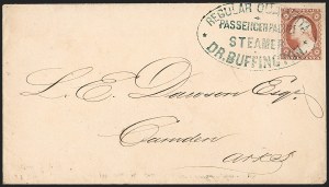 Sale 1217, Lot 618, 3c 1851-57 Issues - Railroads and Waterways