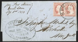 Sale 1217, Lot 620, 3c 1851-57 Issues - Carriers, Locals and Western Mails