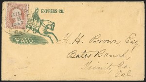 Sale 1217, Lot 625, 3c 1851-57 Issues - Carriers, Locals and Western Mails