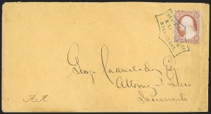 Sale 1217, Lot 626, 3c 1851-57 Issues - Carriers, Locals and Western Mails