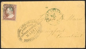 Sale 1217, Lot 627, 3c 1851-57 Issues - Carriers, Locals and Western Mails