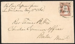 Sale 1217, Lot 628, 3c 1851-57 Issues - Carriers, Locals and Western Mails