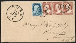 Sale 1217, Lot 630, 3c 1851-57 Issues - Carriers, Locals and Western Mails