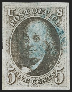 Sale 1217, Lot 657, 1847 Issue (Scott 1-2)