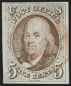 Sale 1217, Lot 658, 1847 Issue (Scott 1-2)