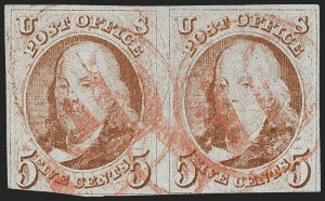 Sale 1217, Lot 671, 1847 Issue (Scott 1-2)