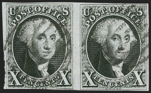 Sale 1217, Lot 681, 1847 Issue (Scott 1-2)