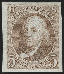 Sale 1217, Lot 686, 1875 Reproduction of 1847 Issue (Scott 3-4)