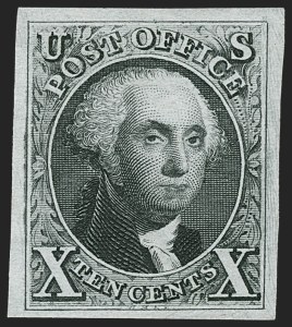 Sale 1217, Lot 689, 1875 Reproduction of 1847 Issue (Scott 3-4)