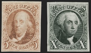 Sale 1217, Lot 696, 1875 Reproduction of 1847 Issue (Scott 3-4)