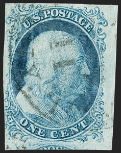 Sale 1217, Lot 699, 1c 1851-56 Issue (Scott 6-9)
