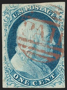 Sale 1217, Lot 700, 1c 1851-56 Issue (Scott 6-9)