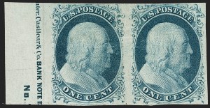 Sale 1217, Lot 703, 1c 1851-56 Issue (Scott 6-9)