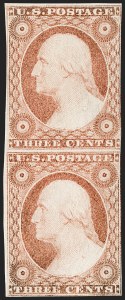 Sale 1217, Lot 721, 3c-12c 1851-56 Issue (Scott 10-17)