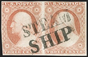 Sale 1217, Lot 724, 3c-12c 1851-56 Issue (Scott 10-17)