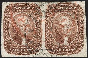 Sale 1217, Lot 727, 3c-12c 1851-56 Issue (Scott 10-17)