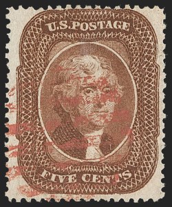Sale 1217, Lot 778, 5c 1857-60 Issue (Scott 27-30A)