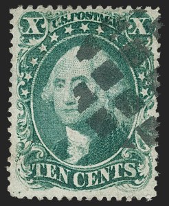Sale 1217, Lot 786, 10c-90c 1857-60 Issue (Scott 31-39)