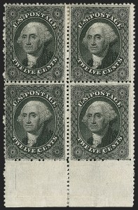 Sale 1217, Lot 790, 10c-90c 1857-60 Issue (Scott 31-39)