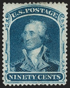 Sale 1217, Lot 794, 10c-90c 1857-60 Issue (Scott 31-39)