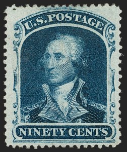 Sale 1217, Lot 796, 10c-90c 1857-60 Issue (Scott 31-39)