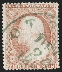Sale 1219, Lot 110, 3c 1857-60 Issue (Scott 25-26A)