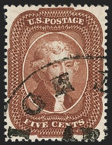 Sale 1219, Lot 115, 5c 1857-60 Issue (Scott 27-30A)